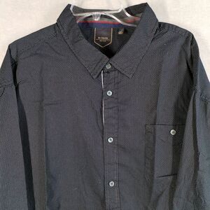 Six Lincoln New York Mens Clothes 4X Long Sleeve Button Up Shirt Micro Polka Dot